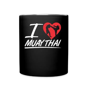 J’adore Muay Thai combattant arts martiaux arts martiaux arts martiaux arts martiaux - Mug uni - noir - Devant