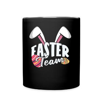 Équipe de Pâques Lapin de Pâques Pâques Pâques Pâques Pâques - Mug uni - noir - Devant