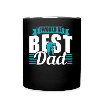 Der Beste Vater Der Welt Papi Papa Vater Tag - Tasse einfarbig - Schwarz - Vorne