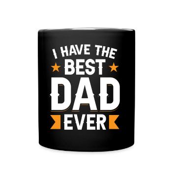 J’ai le meilleur père papa de tous les temps - Mug uni - noir - Devant