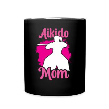 Aïkido Mère Arts Martiaux Combattant Arts Martiaux Arts Martiaux - Mug uni - noir - Devant