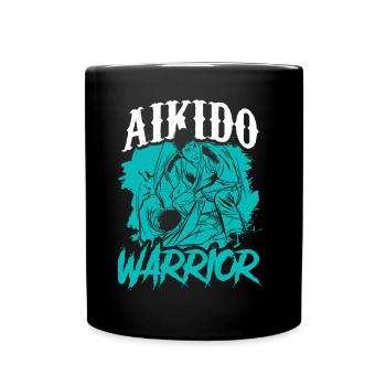 Aikido Warrior Martial Arts Fighter Martial Arts - Full Colour Mug - black - Front