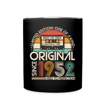 Original 1952 Vintage Vintage Rétro Anniversaire - Mug uni - noir - Devant