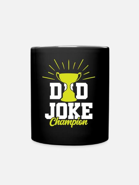 Dad Joke Papa Joke Father Jokes - Full Colour Mug - black