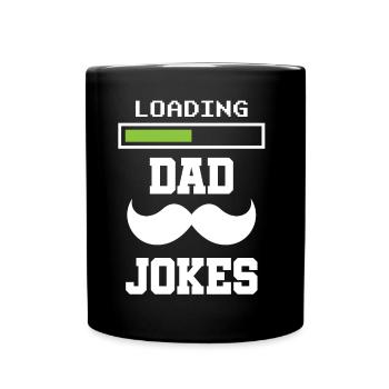 Dad Joke Papa Joke Father Jokes - Full Colour Mug - black - Front
