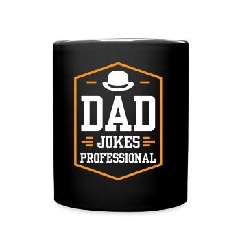Dad Joke Papa Joke Father Jokes - Full Colour Mug - black - Front
