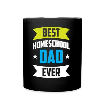 Bester Homeschool Papa Aller Zeiten Homeschooling - Tasse einfarbig - Schwarz - Vorne