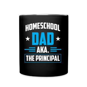 Homeschool Dad Der Schulleiter Homeschooling Papa - Tasse einfarbig - Schwarz - Vorne