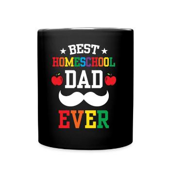 Bester Homeschool Papa Aller Zeiten Homeschooling - Tasse einfarbig - Schwarz - Vorne