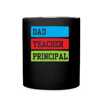 Papa Enseignant Principal Homeschool Homeschooling - Mug uni - noir - Devant