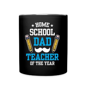 Homeschool Papa Enseignant de l’année Homeschooling - Mug uni - noir - Devant