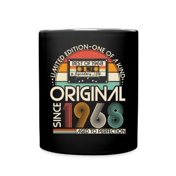 Original 1968 Vintage Vintage Rétro Anniversaire - Mug uni - noir - Devant