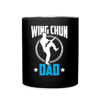 Wing Chun Vater Kampfsport Kampfkunst Trainer - Tasse einfarbig - Schwarz - Vorne