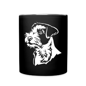 Parson Russell Terrier Head "Black Edition" - Full Colour Mug - black - Front