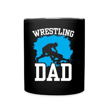 Lutteur Papa Lutteur Ringen Ringkampf Ringer - Mug uni - noir - Devant