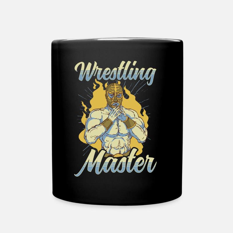 Meister Im Ringen Wrestler Ringkampf Ringer - Tasse einfarbig - Schwarz