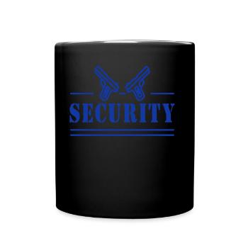 Security Bouncer Security Security Guard - Full Colour Mug - black - Front