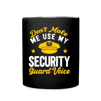 Ma voix de sécurité - Mug uni - noir - Devant