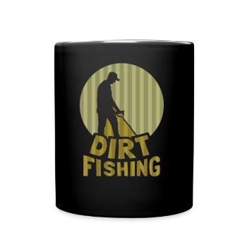 Pêche à la saleté Détection des métaux Détection des métaux - Mug uni - noir - Devant