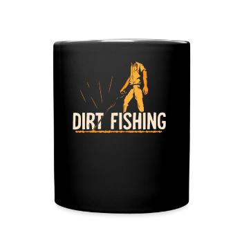 Pêche à la saleté Détection des métaux Détection des métaux - Mug uni - noir - Devant