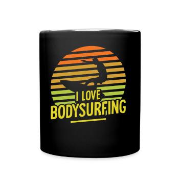 I love bodysurfing bodysurfing bodysurfer hobby - Full Colour Mug - black - Front