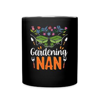 Gartenarbeit Oma Garten Gärtnerin Großmutter - Tasse einfarbig - Schwarz - Vorne
