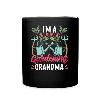 Ich Bin Eine Garten Oma Gärtnerin Großmutter - Tasse einfarbig - Schwarz - Vorne