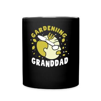 Gartenarbeit Großvater Gärtner Garten Opa - Tasse einfarbig - Schwarz - Vorne