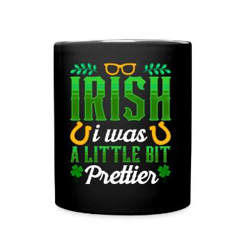 St Patricks Tag Irisch Ire Gälisch Irland - Tasse einfarbig - Schwarz - Vorne
