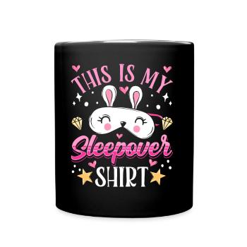 C’est mon Sleepover Shirt Party Stay - Mug uni - noir - Devant