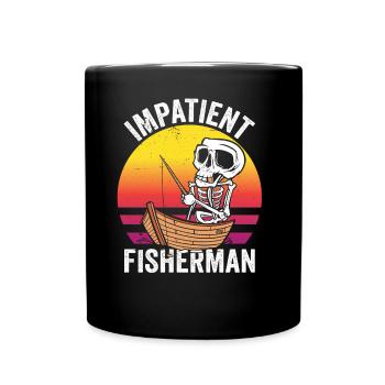 Pêcheur impatient Pêche Pêcheur - Mug uni - noir - Devant