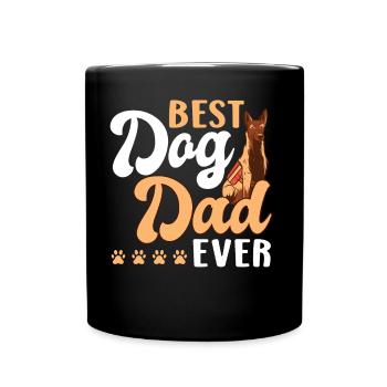 Bester Hundepapa Aller Zeiten Hund Vater Papi - Tasse einfarbig - Schwarz - Vorne