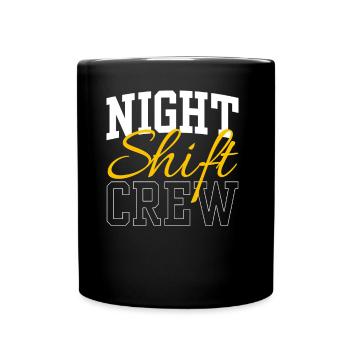 Équipe Travail de nuit Collègue Travail de nuit Quart de nuit - Mug uni - noir - Devant