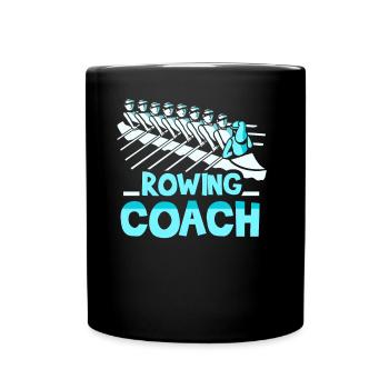 Rowing Trainer Trainer Rowing Boat Rowing Rower - Full Colour Mug - black - Front