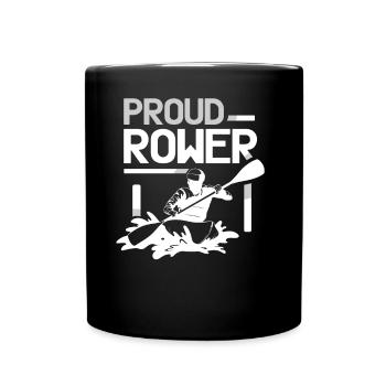 Proud Rower Rowing Boat Rowing Rowing Rowing Rowing - Full Colour Mug - black - Front