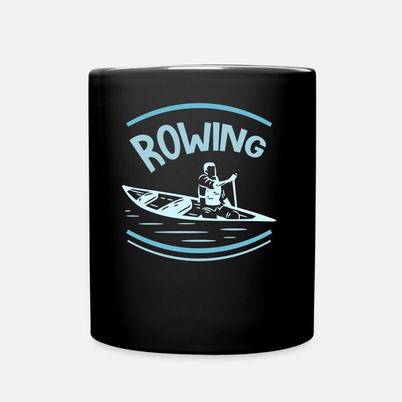 Rudern Ruderer Ruderboot Rudersport Ruder - Tasse einfarbig - Schwarz
