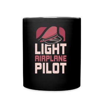 Leichtflugzeug Pilot Kleinflugzeug Privatflugzeug - Tasse einfarbig - Schwarz - Vorne