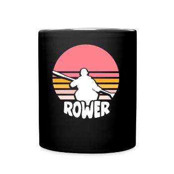 Rowing Rowing Boat Rowing Rowing Rowing - Full Colour Mug - black - Front
