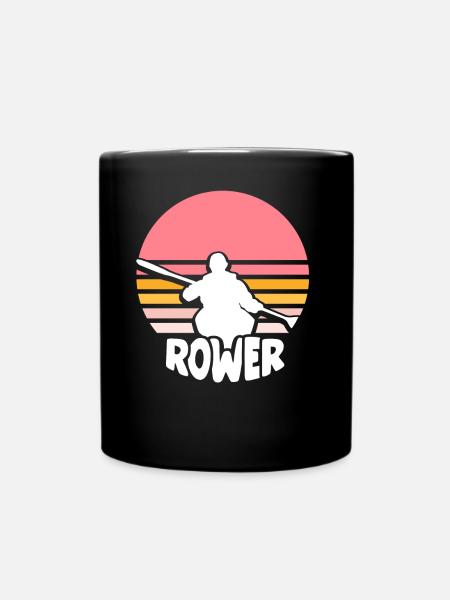 Rowing Rowing Boat Rowing Rowing Rowing - Full Colour Mug - black