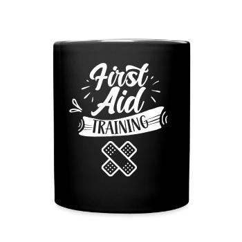 Formateur en secourisme Cours enseignant - Mug uni - noir - Devant
