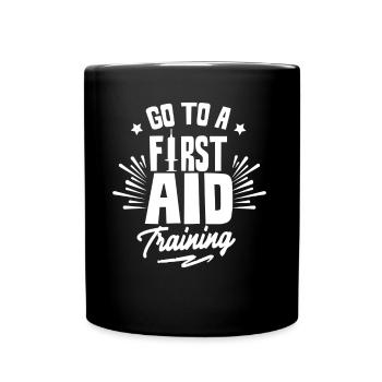 Visitez un enseignant formateur de cours de secourisme - Mug uni - noir - Devant
