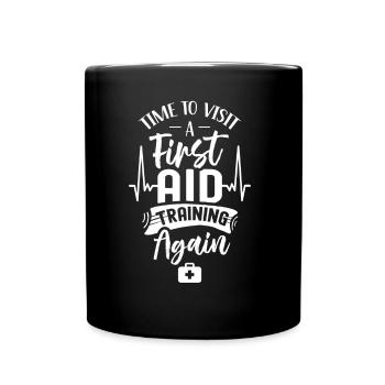 Il est temps d’assister à nouveau à un cours de secourisme - Mug uni - noir - Devant