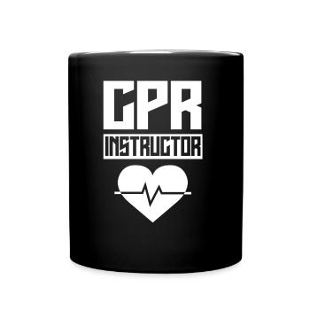 Responsable du cours de secourisme Mesures immédiates Enseignant - Mug uni - noir - Devant