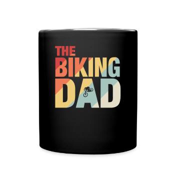 The Biking Dad - Tasse einfarbig - Schwarz - Vorne