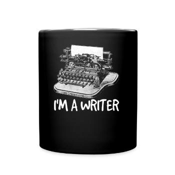 Ich Bin Ein Schriftsteller Autor Schreiber - Tasse einfarbig - Schwarz - Vorne