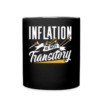 L’inflation n’est pas une stagflation temporaire - Mug uni - noir - Devant