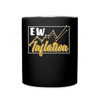 Inflation Humour Stagflation Impression monétaire - Mug uni - noir - Devant