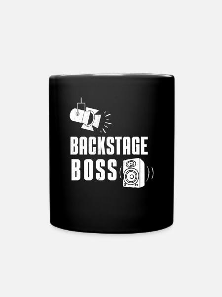 Backstage Boss Event Techniker Crew - Tasse einfarbig - Schwarz