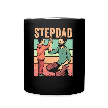 Beau-père Beau-père Beau-père Fête des pères - Mug uni - noir - Devant