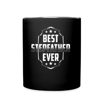 Bester Stiefvater Aller Zeiten Stepdad Stiefpapa - Tasse einfarbig - Schwarz - Vorne